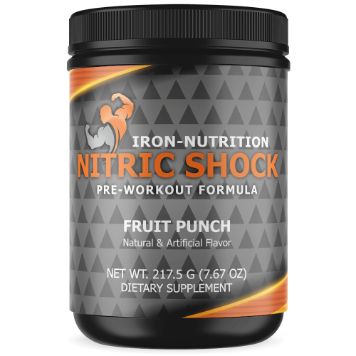 Iron Nutrition Nitric Shock Pre Wrokout Formula Fruit Punch